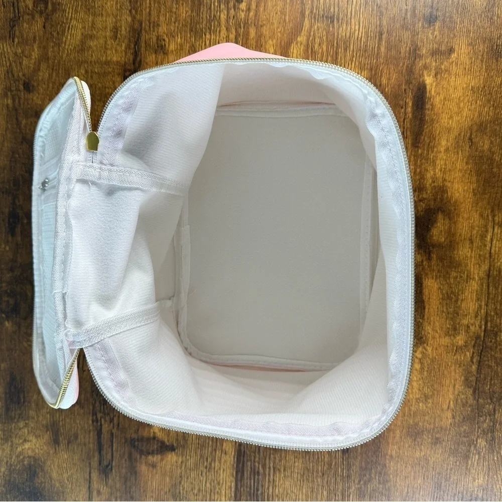 Pink Cosmetic Bag with Handle